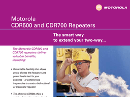 Motorola CDR500 and CDR700 Reapeters